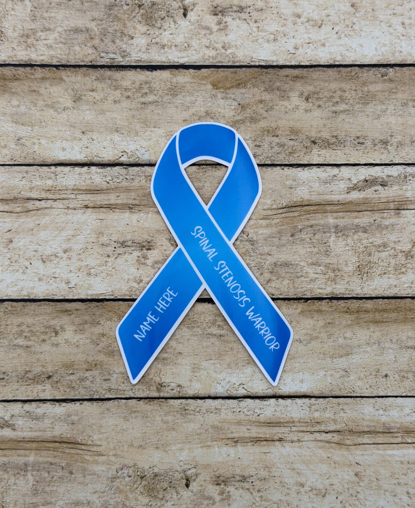 Spinal Stenosis Warrior Custom Ribbon Sticker