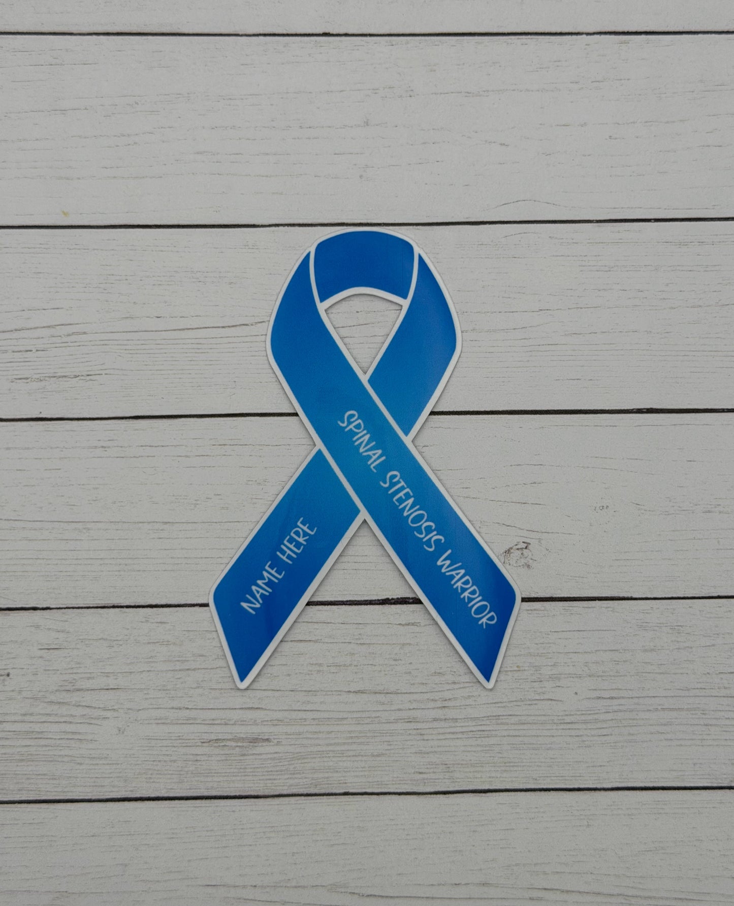 Spinal Stenosis Warrior Custom Ribbon Sticker