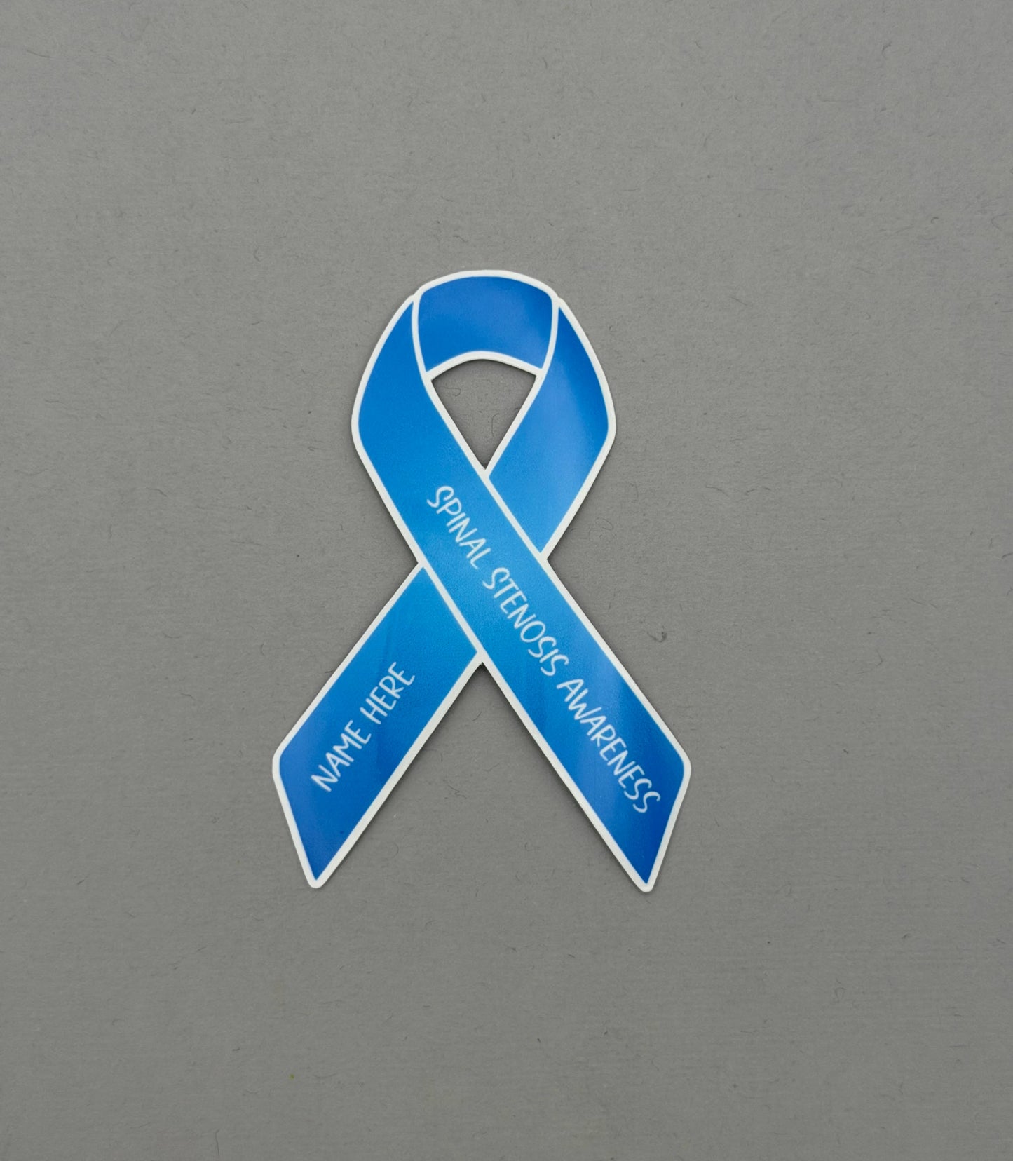 Spinal Stenosis Awareness Custom Ribbon Sticker