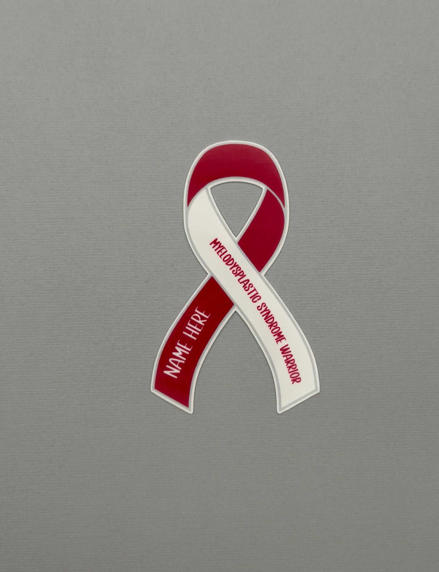 Myelodysplastic Syndrome Warrior Custom Ribbon Sticker or Magnet