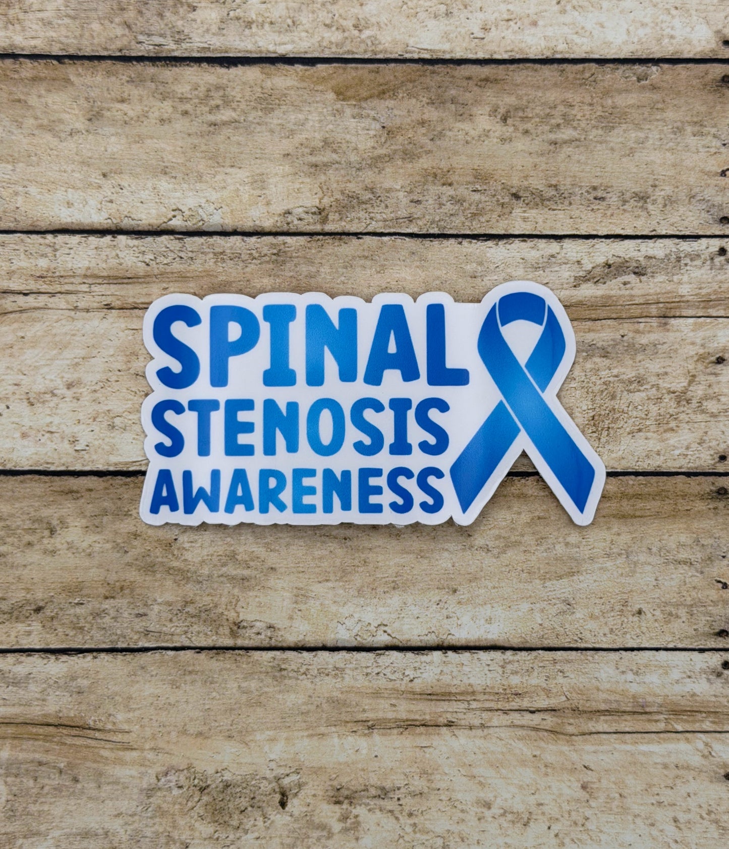 Spinal Stenosis Awareness with Ribbon Sticker