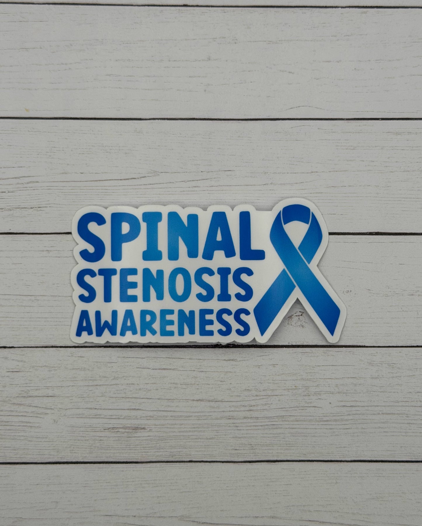 Spinal Stenosis Awareness with Ribbon Sticker