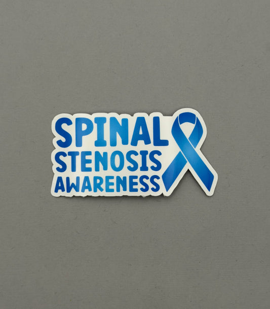Spinal Stenosis Awareness with Ribbon Sticker