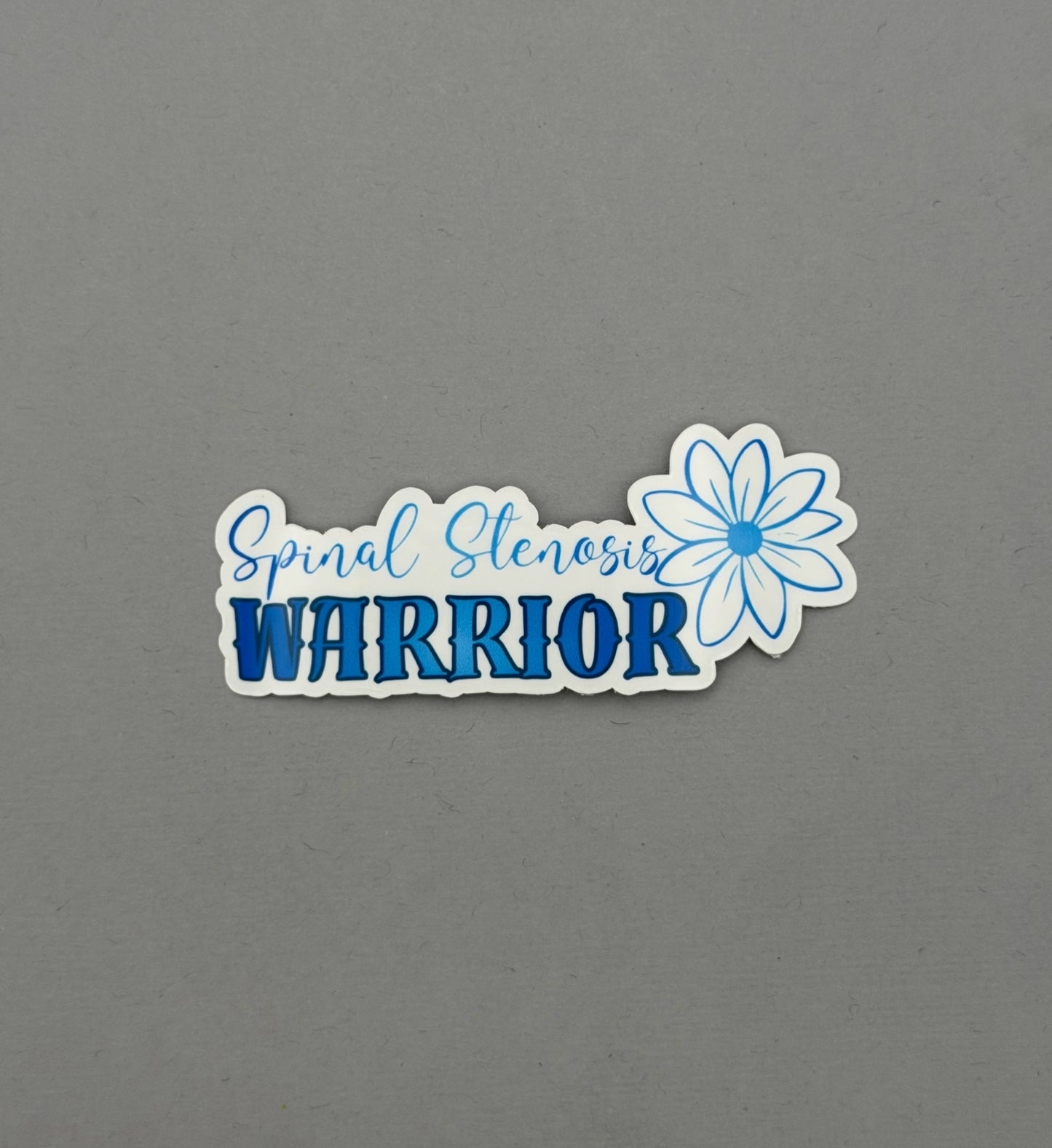 Spinal Stenosis Warrior Flower Sticker