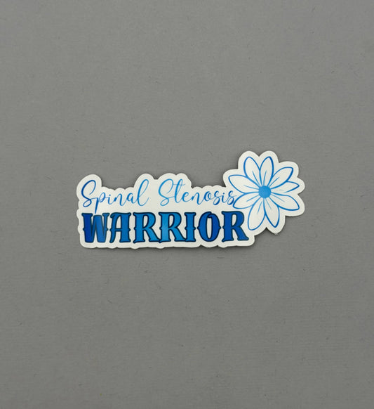 Spinal Stenosis Warrior Flower Sticker