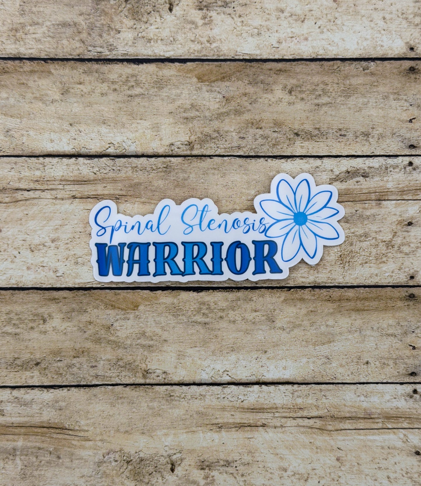 Spinal Stenosis Warrior Flower Sticker
