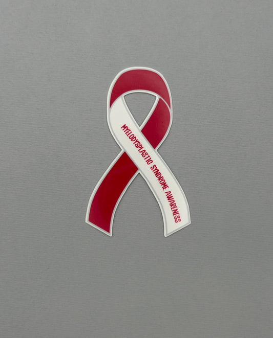 Myelodysplastic Syndrome Awareness Ribbon Sticker or Magnet