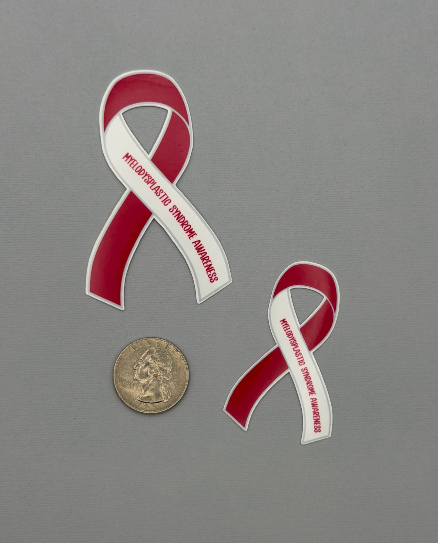 Myelodysplastic Syndrome Awareness Ribbon Sticker or Magnet