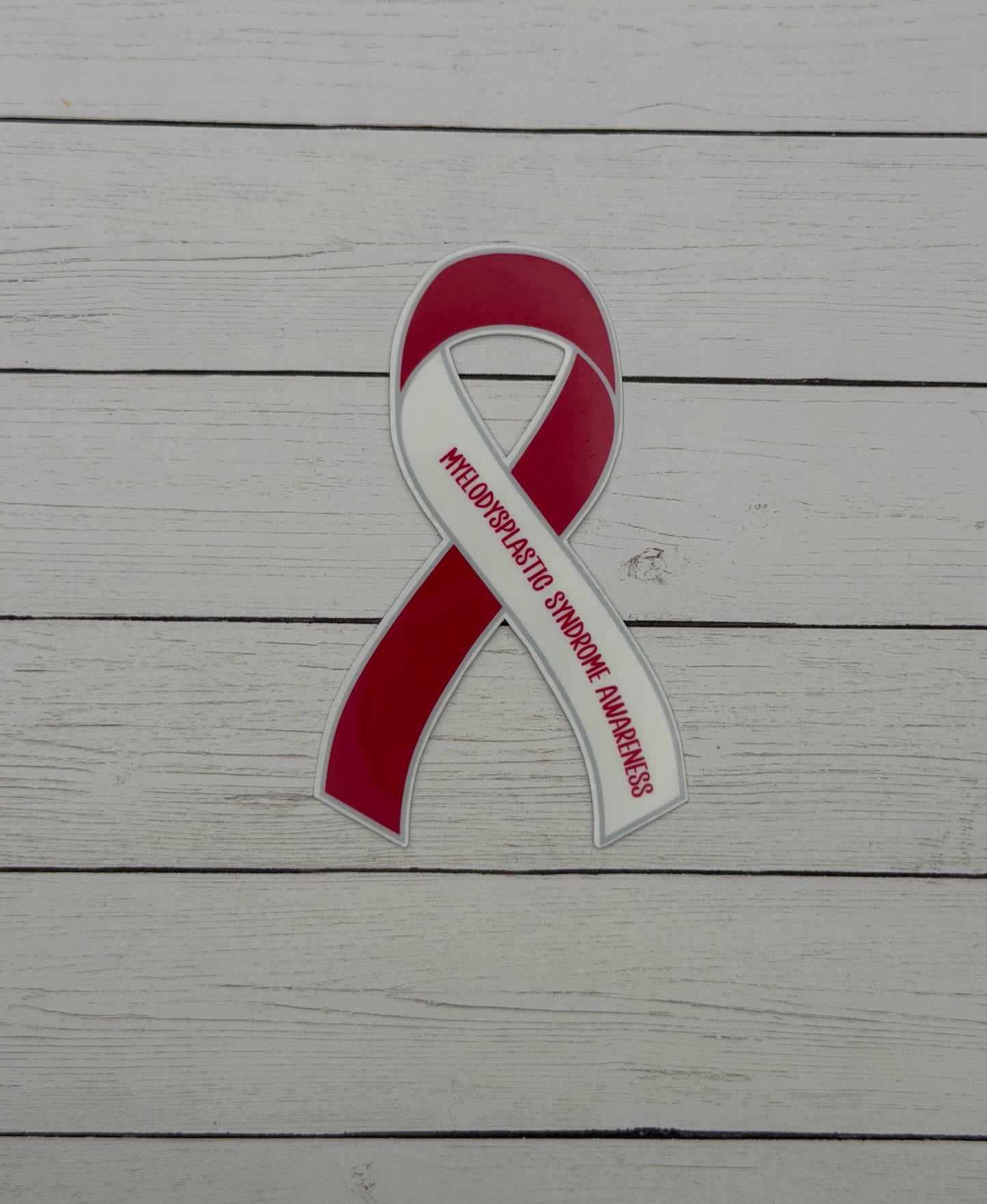 Myelodysplastic Syndrome Awareness Ribbon Sticker or Magnet