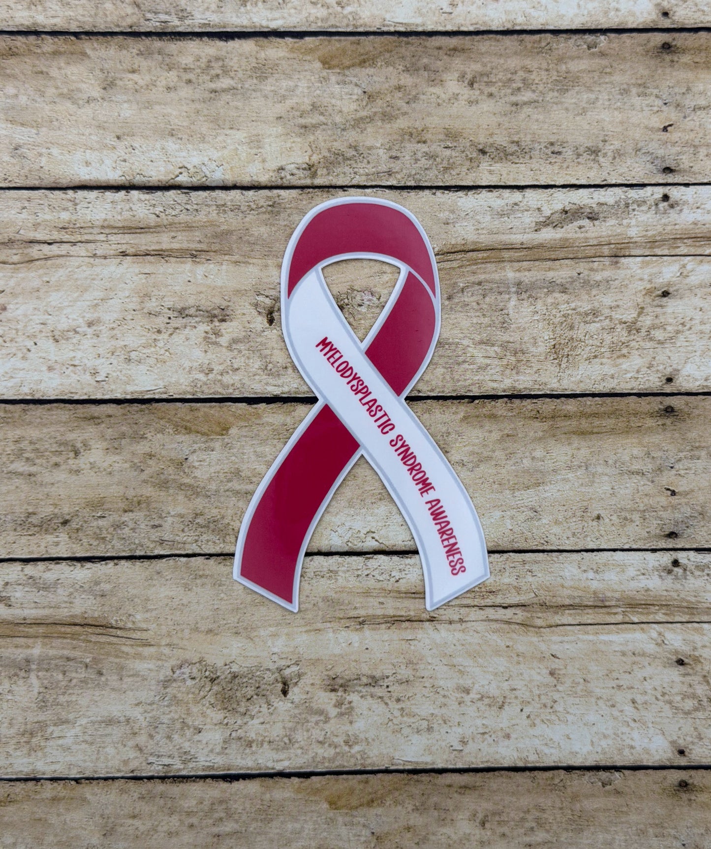Myelodysplastic Syndrome Awareness Ribbon Sticker or Magnet
