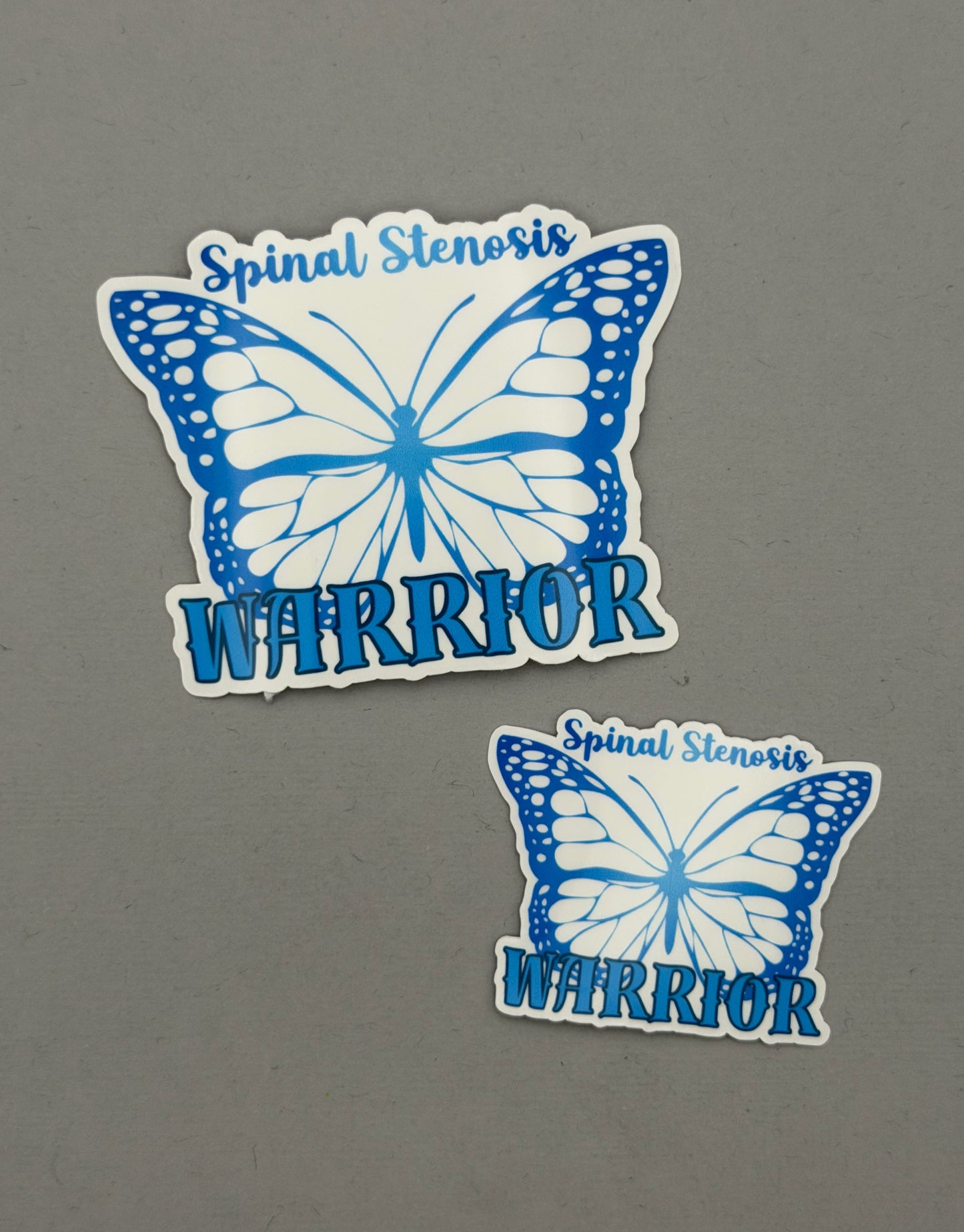 Spinal Stenosis Warrior Butterfly Sticker