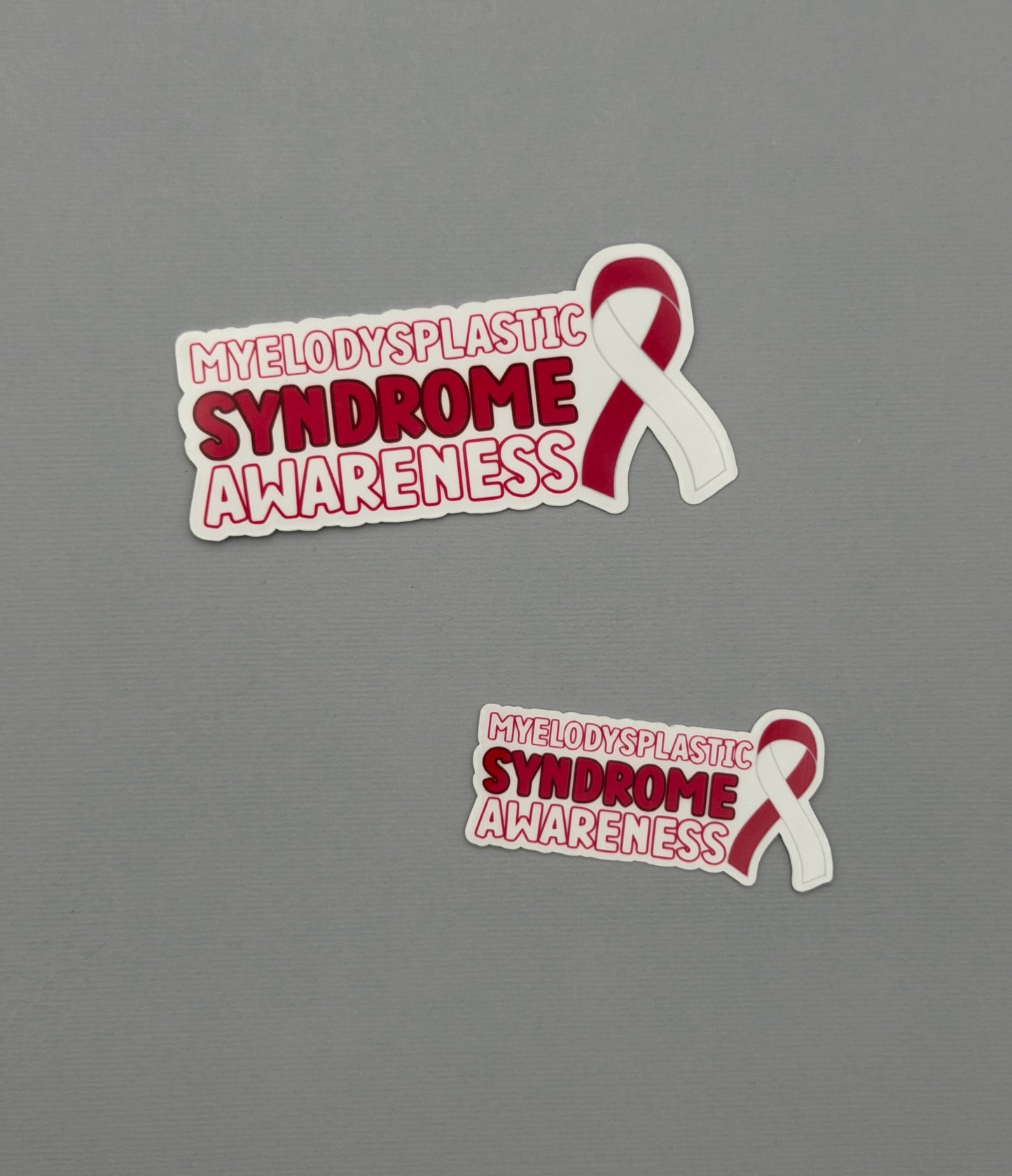 Myelodysplastic Syndrome Awareness with Ribbon Sticker or Magnet