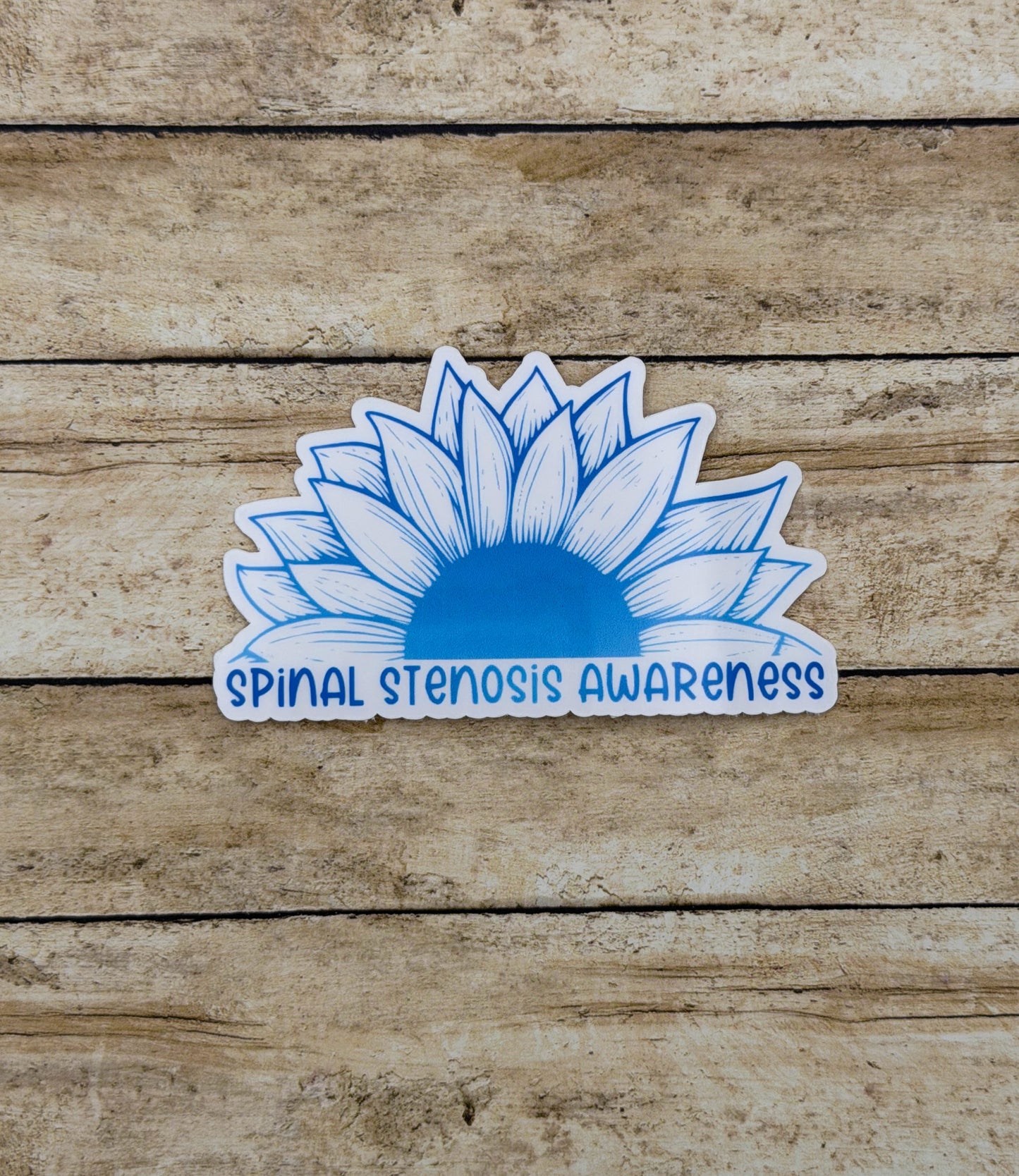 Spinal Stenosis Awareness Sunflower Sticker