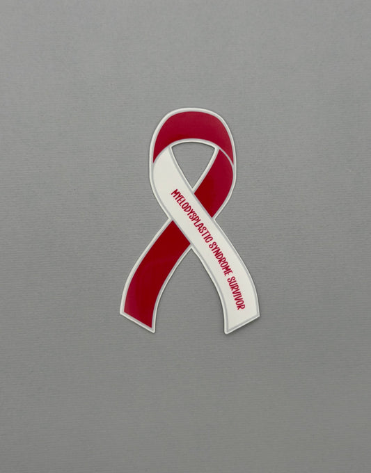 Myelodysplastic Syndrome Survivor Ribbon Sticker or Magnet