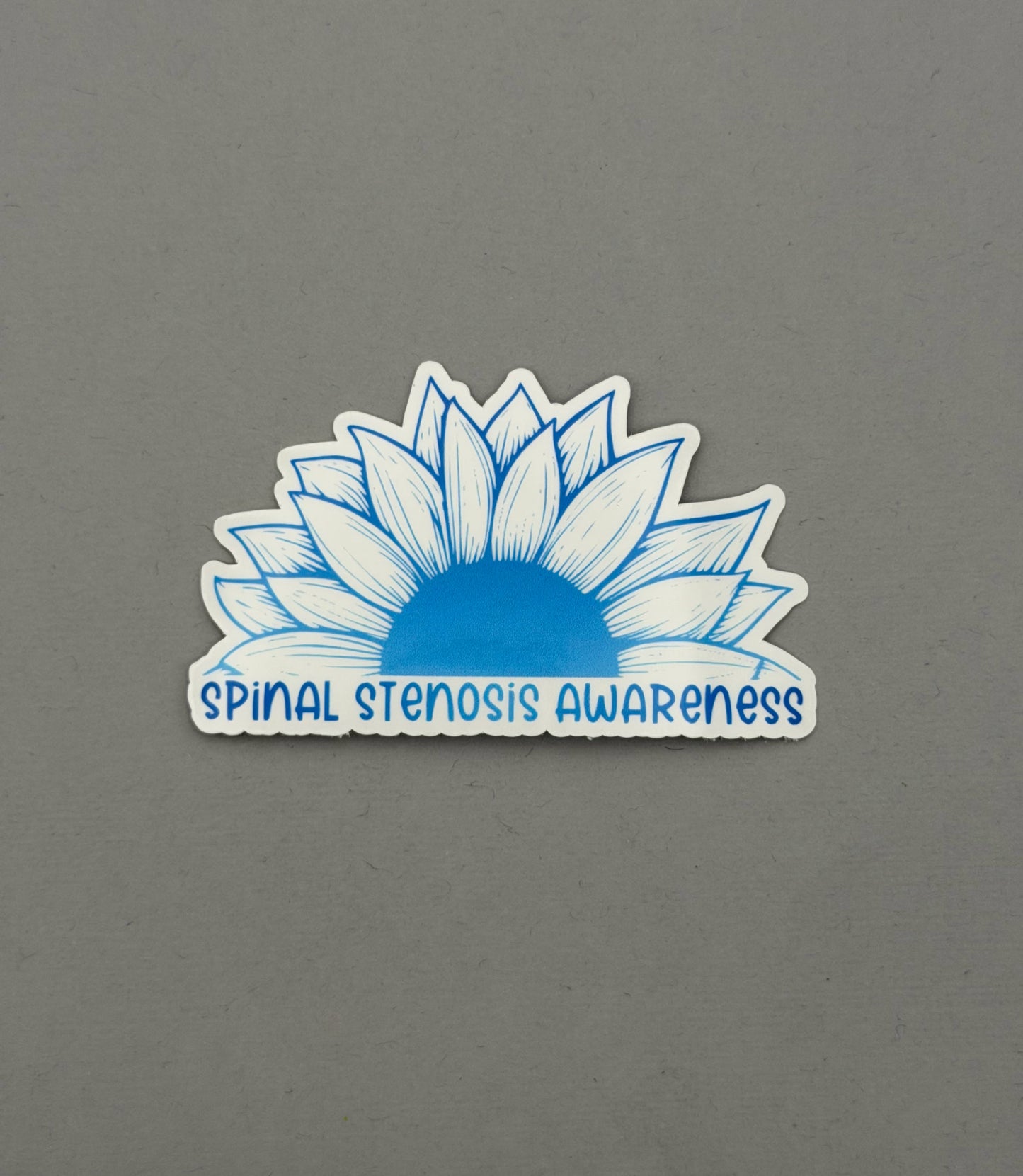 Spinal Stenosis Awareness Sunflower Sticker