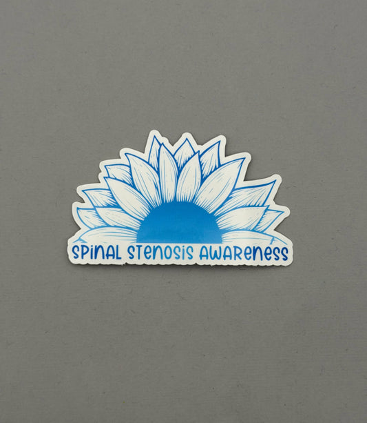 Spinal Stenosis Awareness Sunflower Sticker