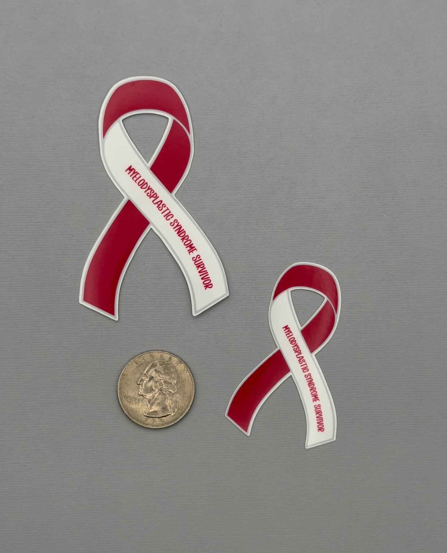 Myelodysplastic Syndrome Survivor Ribbon Sticker or Magnet