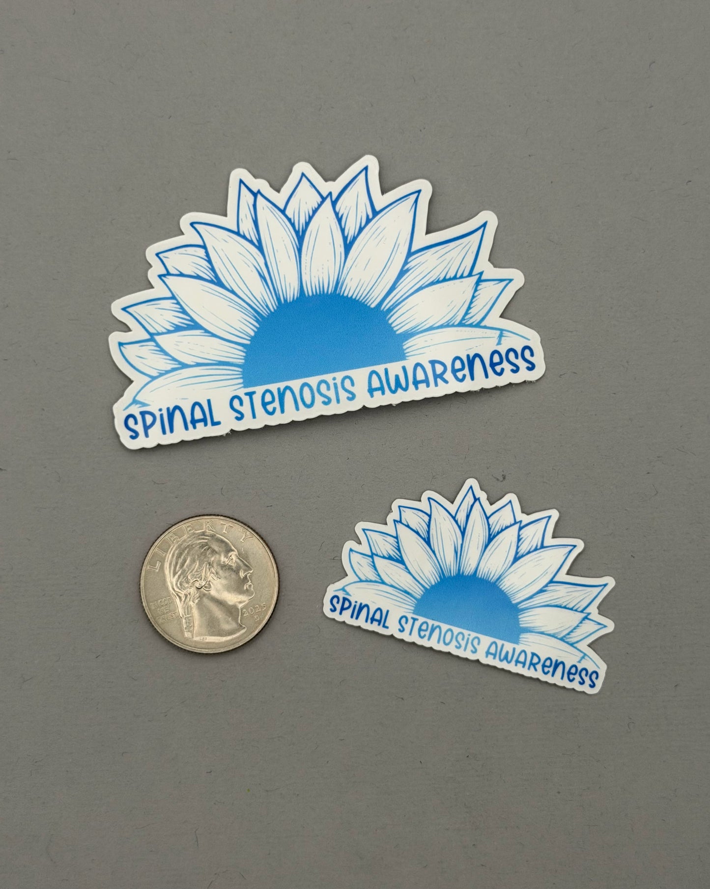 Spinal Stenosis Awareness Sunflower Sticker