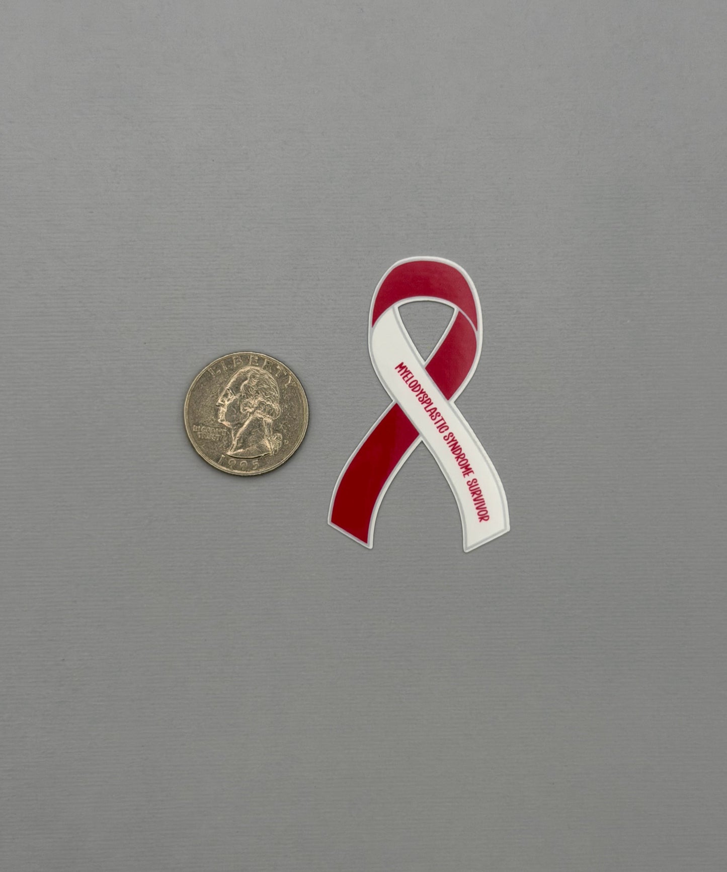 Myelodysplastic Syndrome Survivor Ribbon Sticker or Magnet