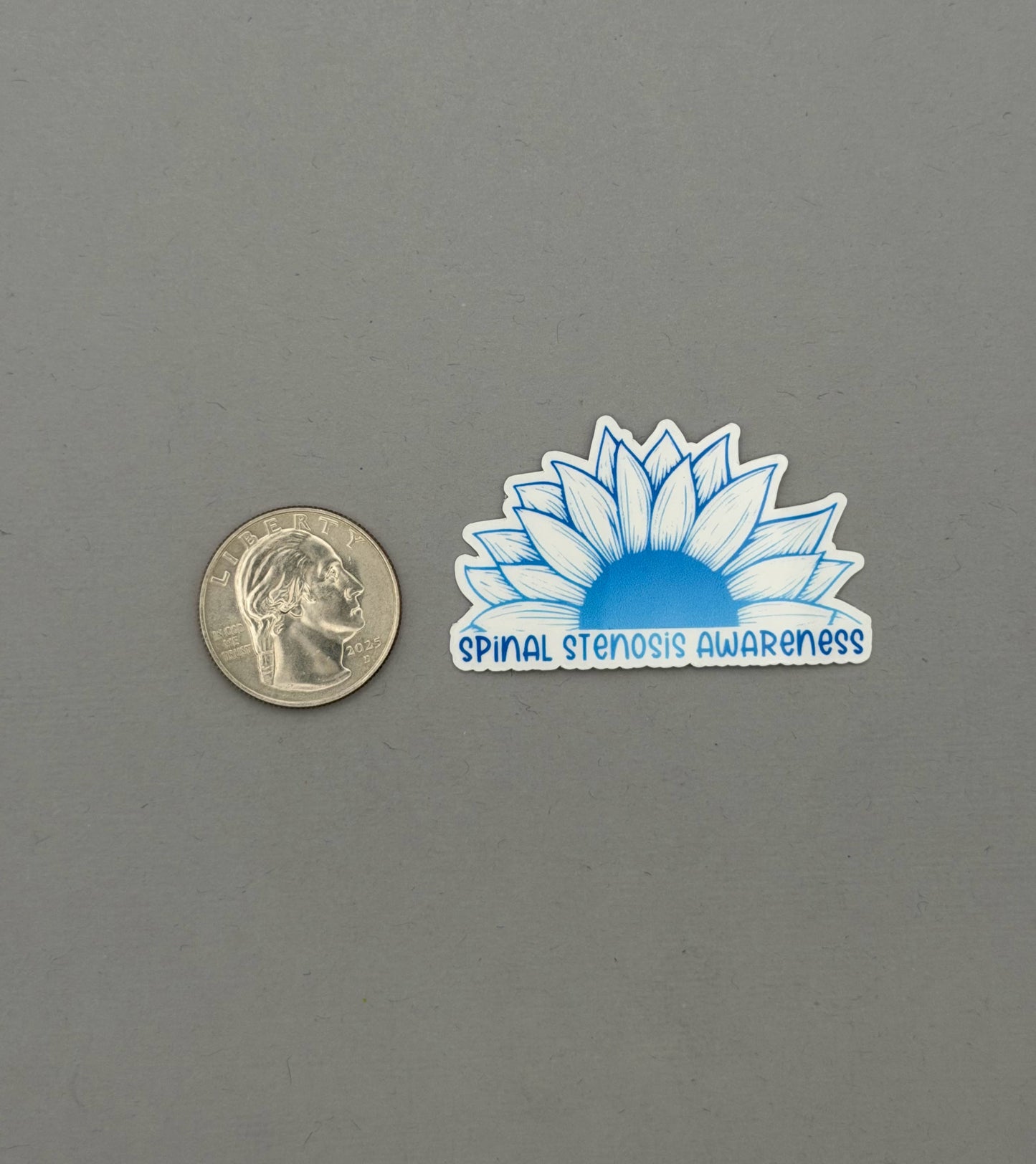 Spinal Stenosis Awareness Sunflower Sticker