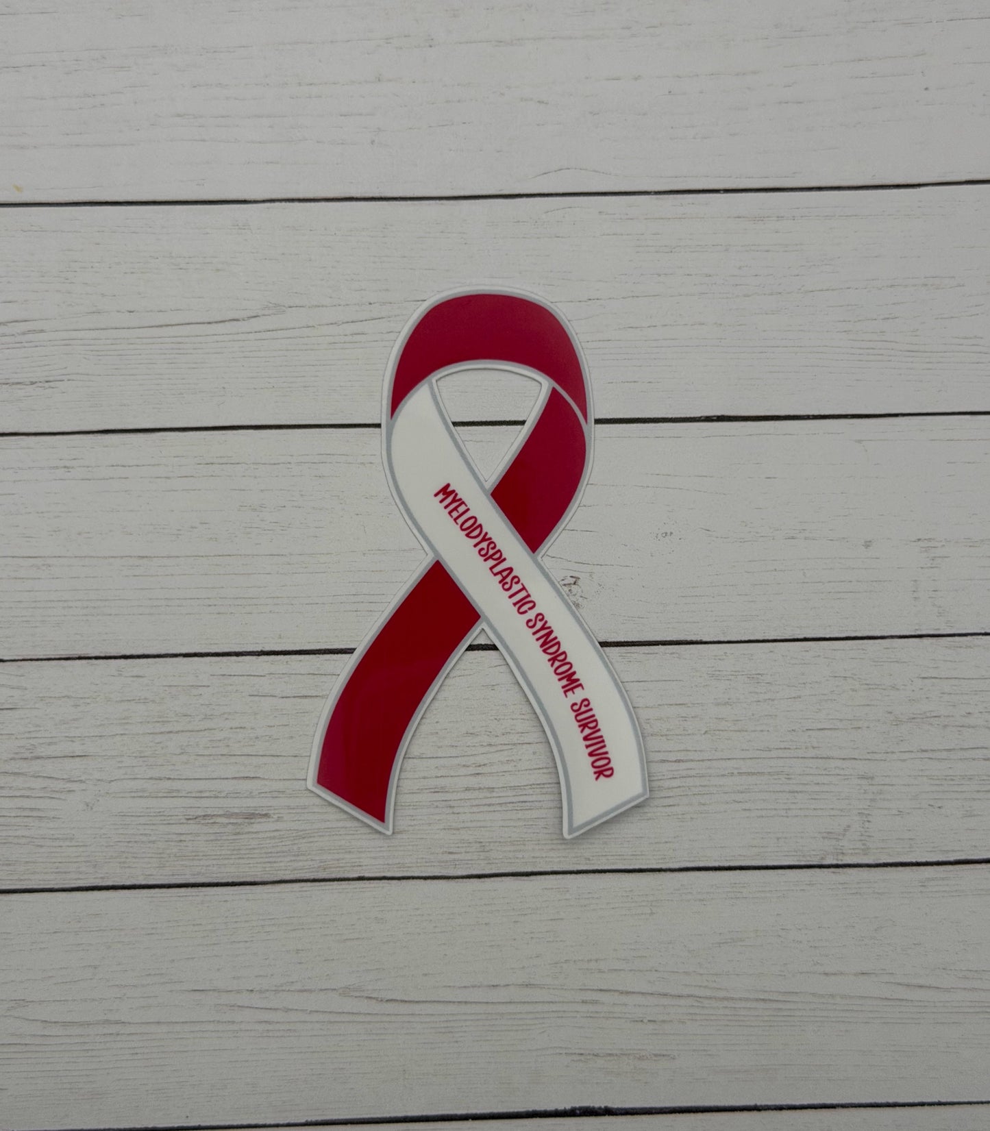 Myelodysplastic Syndrome Survivor Ribbon Sticker or Magnet