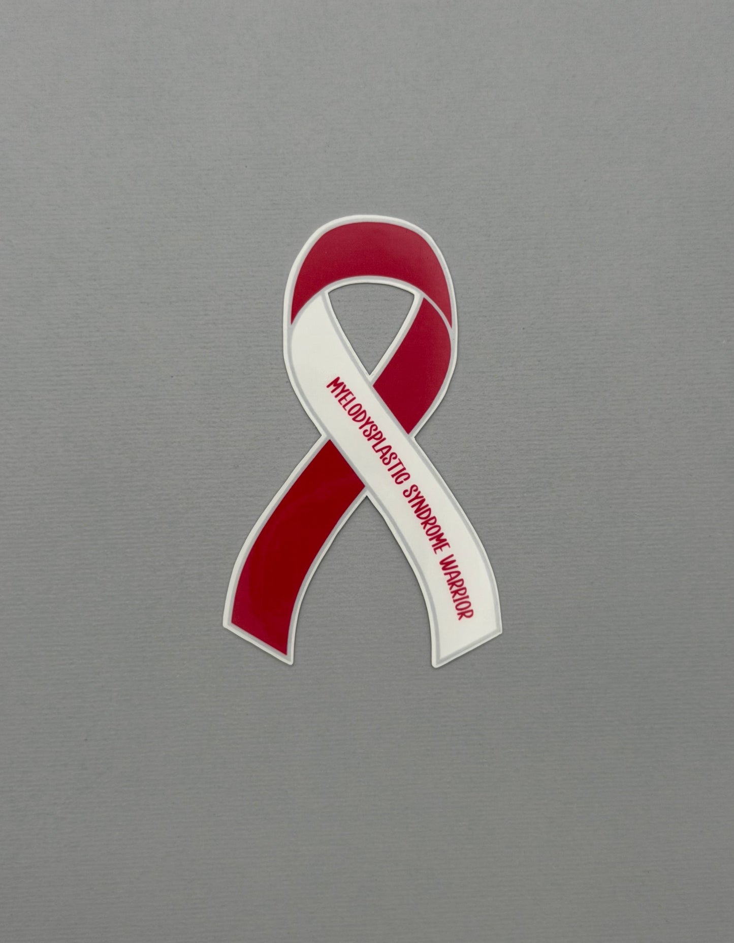 Myelodysplastic Syndrome Warrior Ribbon Sticker or Magnet