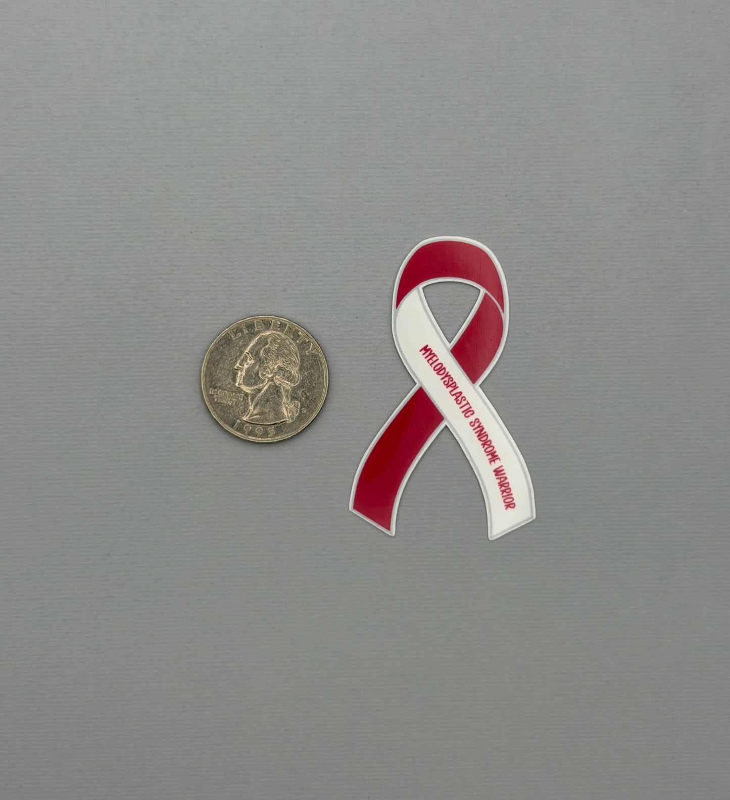 Myelodysplastic Syndrome Warrior Ribbon Sticker or Magnet