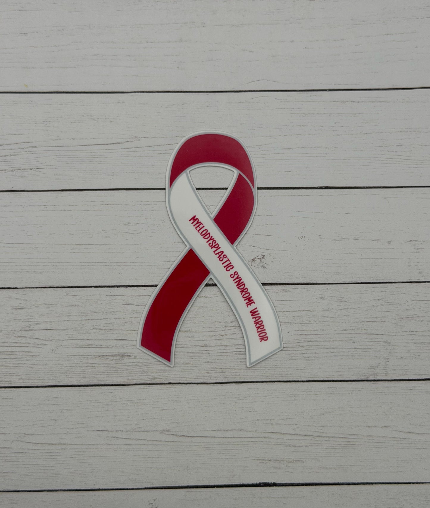 Myelodysplastic Syndrome Warrior Ribbon Sticker or Magnet