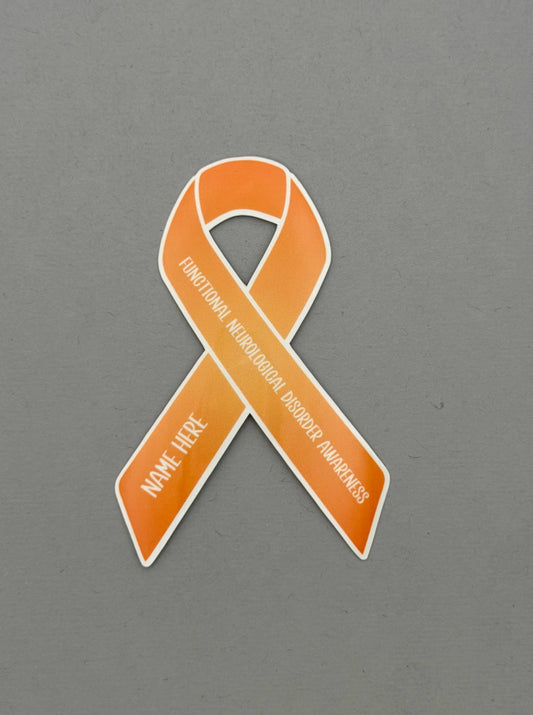 Functional Neurological Disorder Awareness Custom Ribbon Sticker