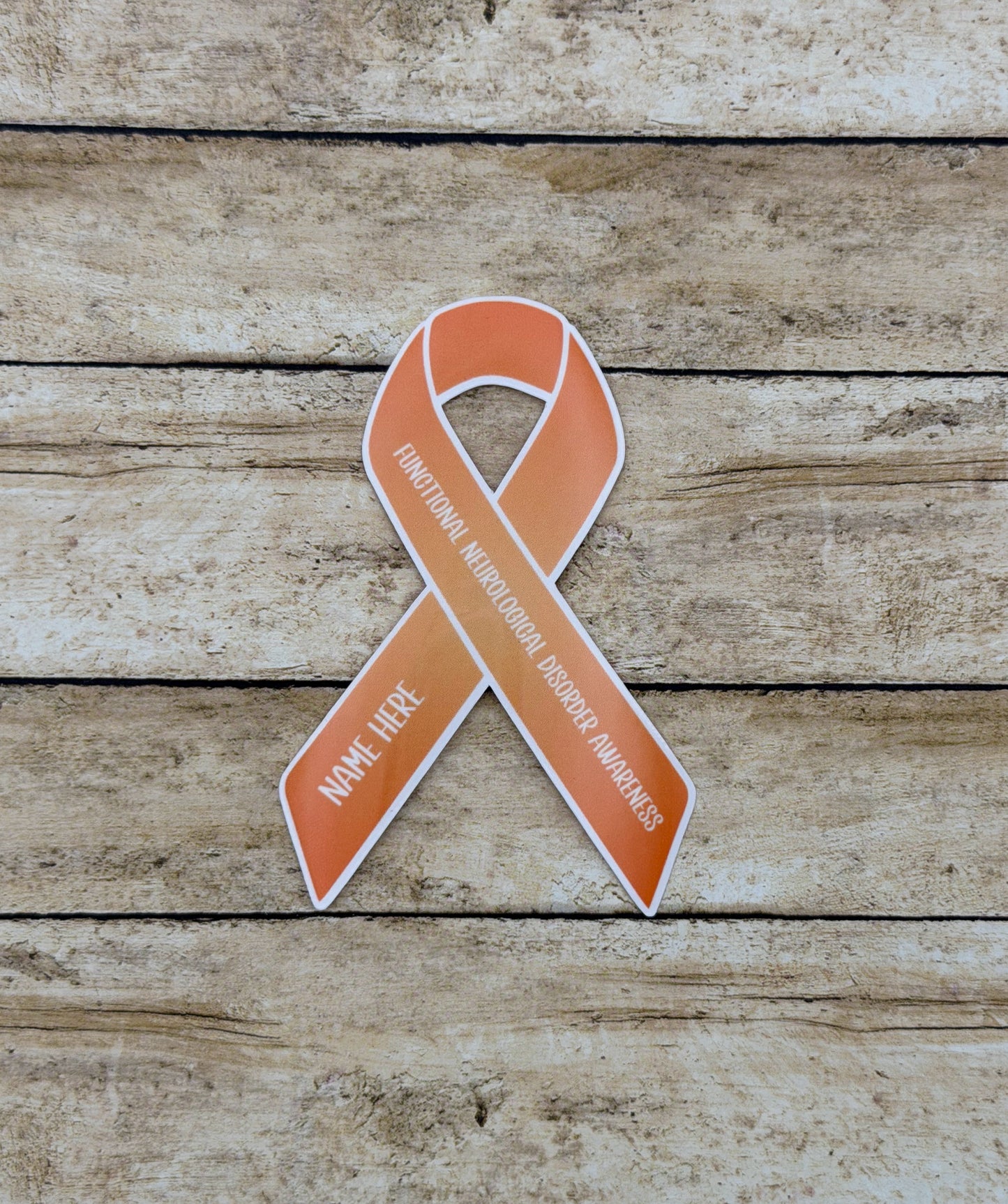Functional Neurological Disorder Awareness Custom Ribbon Sticker