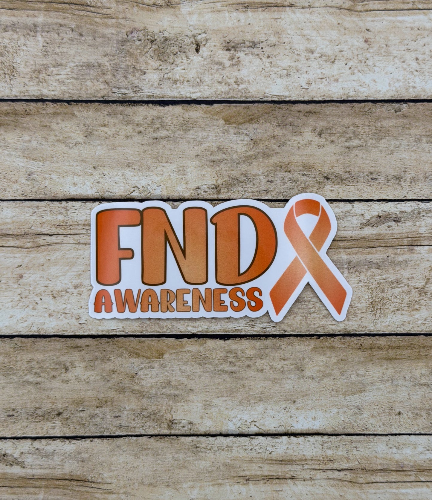 FND Awareness with Ribbon Sticker | Functional Neurological Disorder