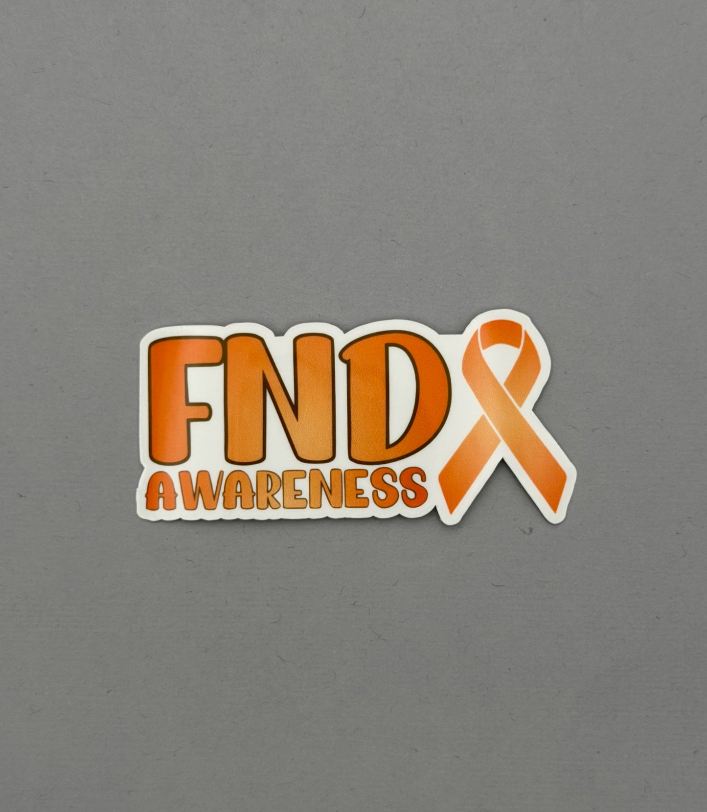 FND Awareness with Ribbon Sticker | Functional Neurological Disorder