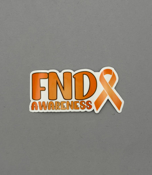 FND Awareness with Ribbon Sticker | Functional Neurological Disorder
