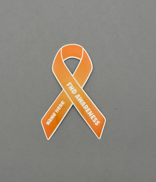 FND Awareness Custom Ribbon Sticker | Functional Neurological Disorder