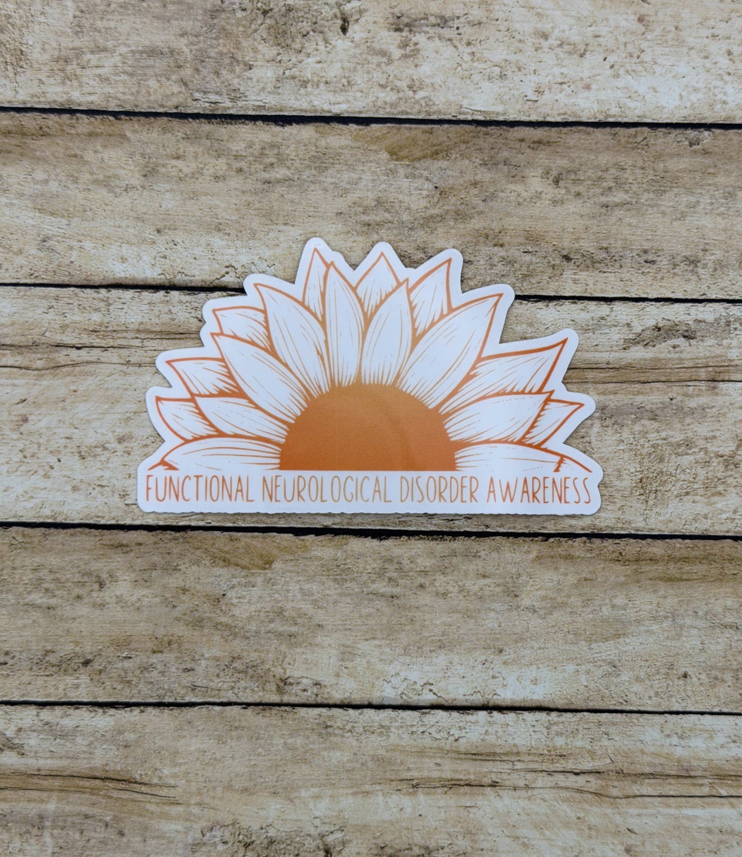 Functional Neurological Disorder Awareness Sunflower Sticker
