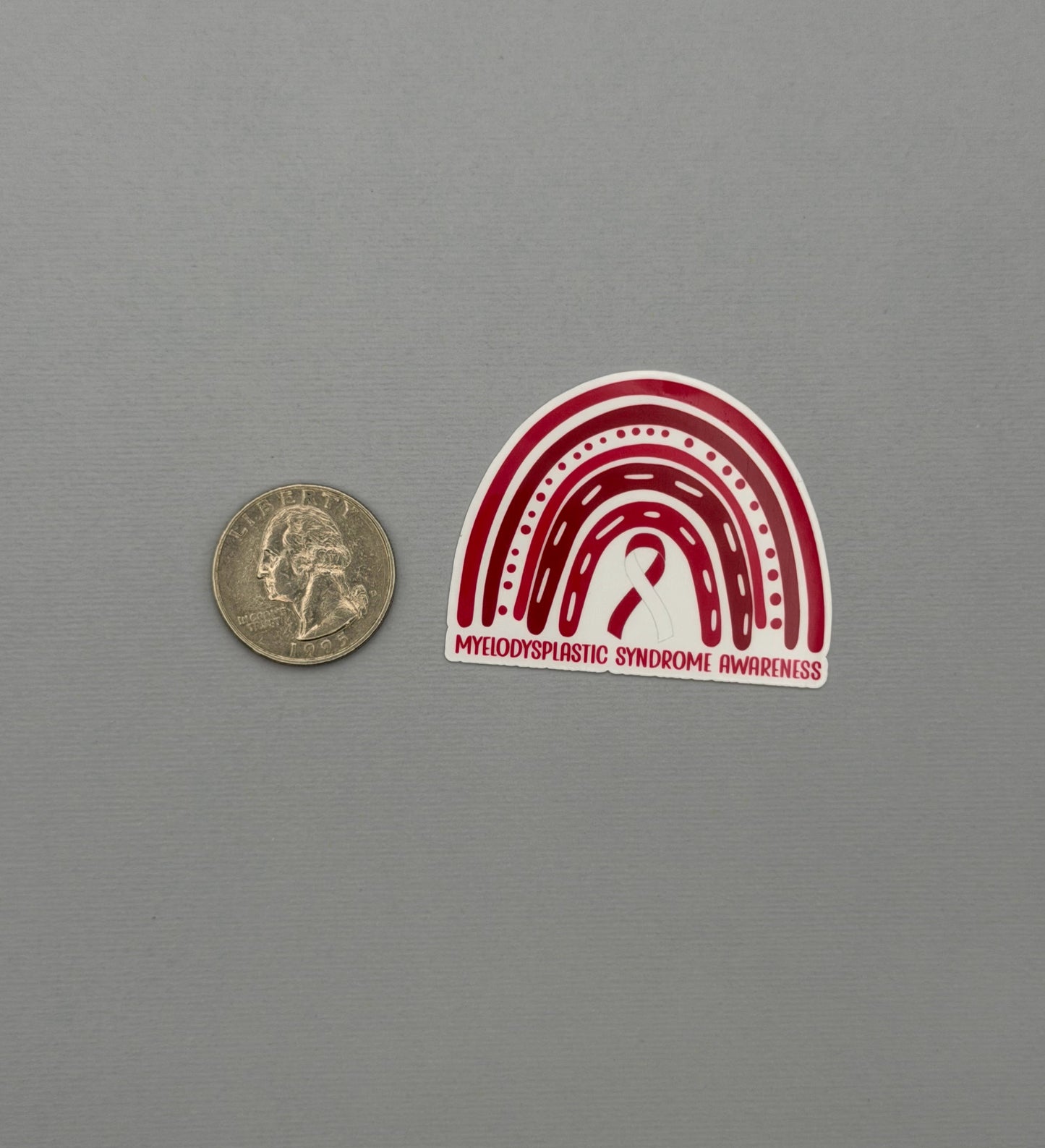 Myelodysplastic Syndrome Awareness Rainbow Sticker or Magnet