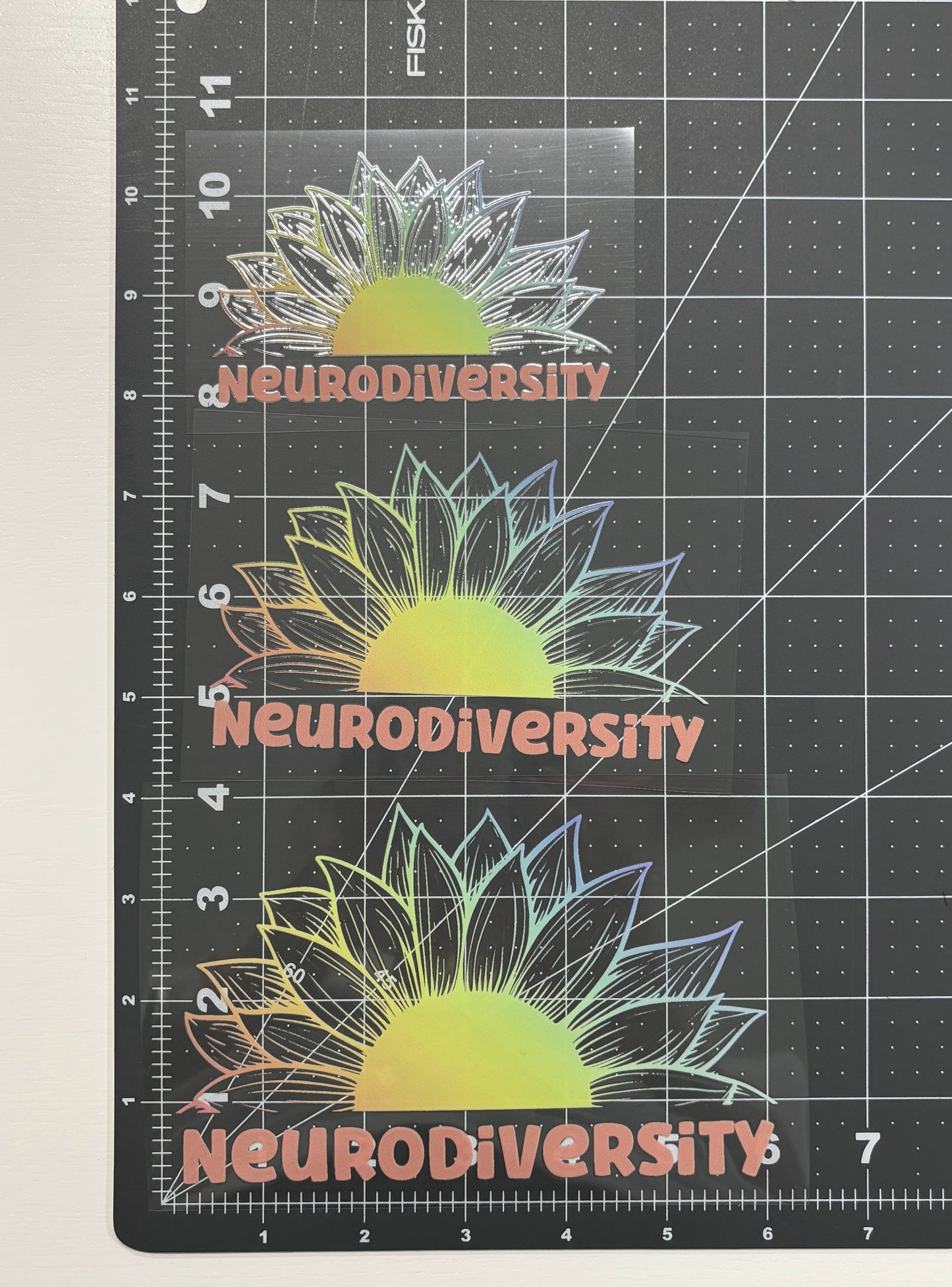 Neurodiversity Sunflower Car Decal