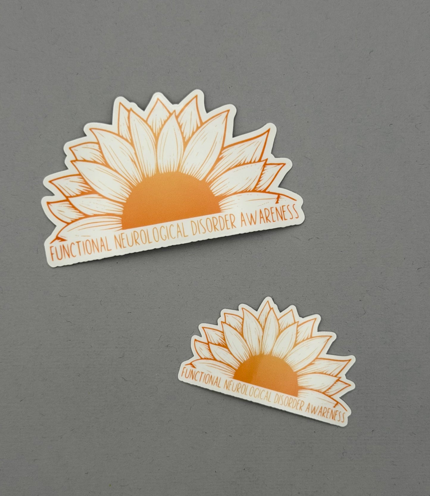 Functional Neurological Disorder Awareness Sunflower Sticker
