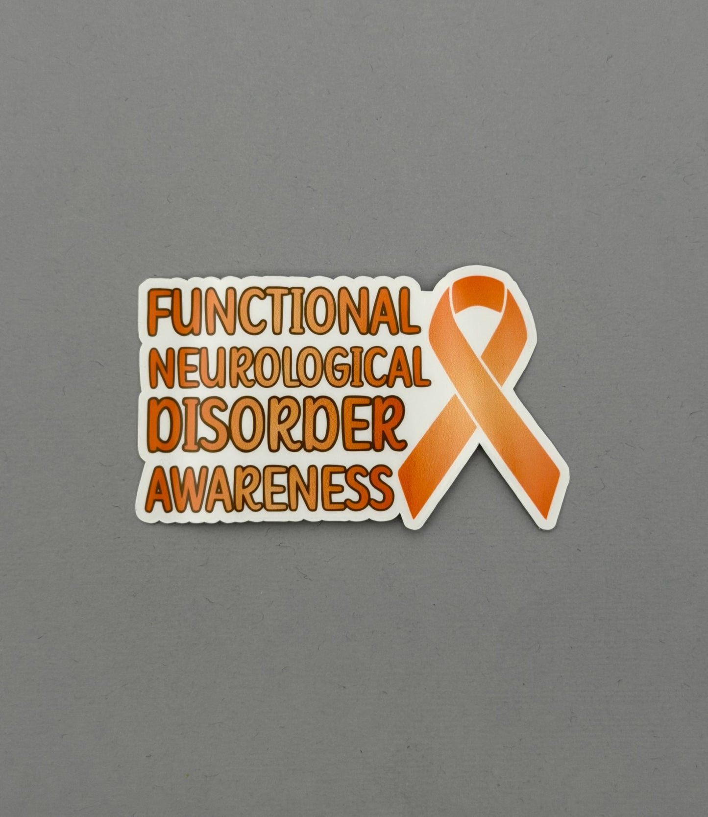 Functional Neurological Disorder Awareness with Ribbon Sticker