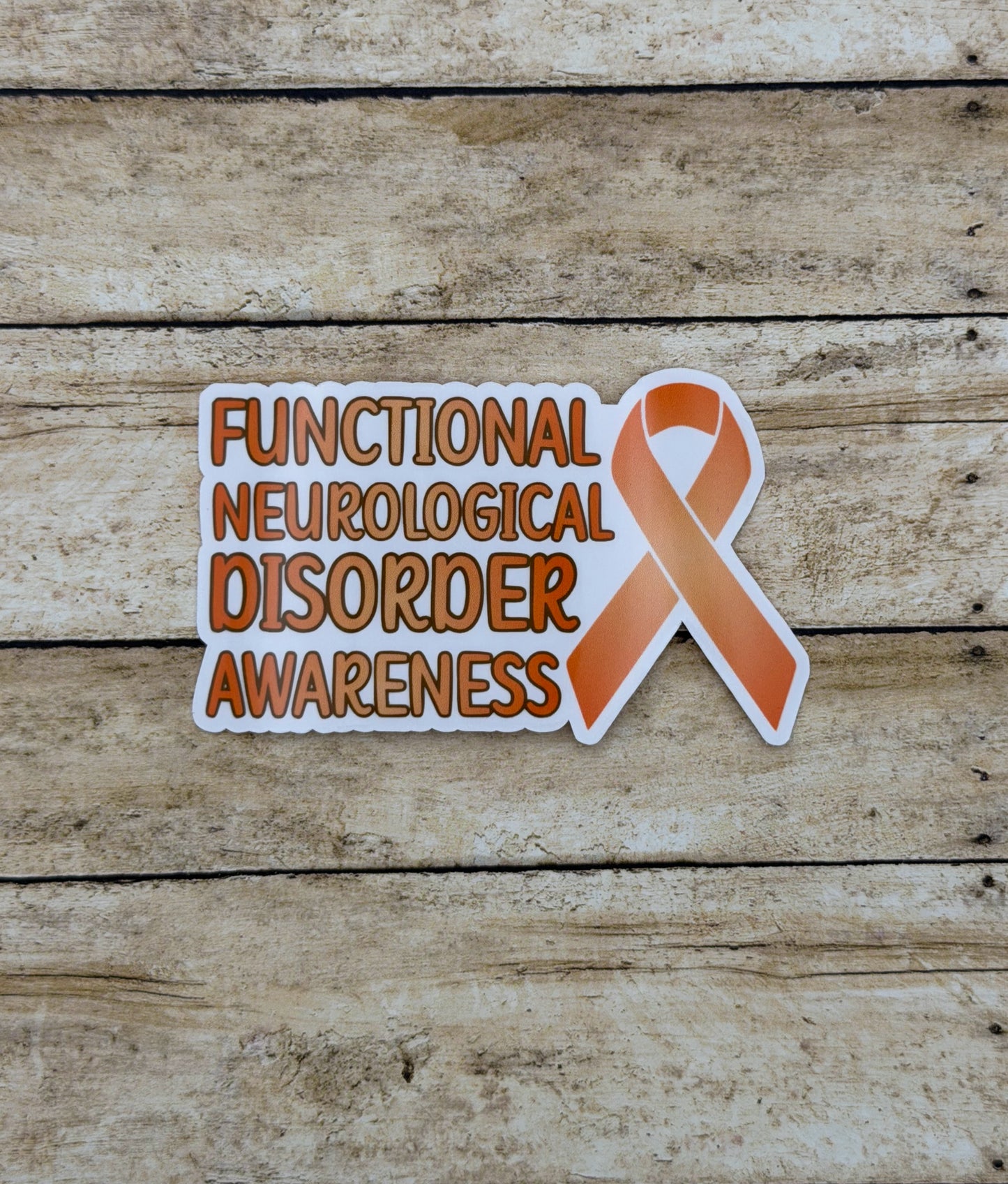 Functional Neurological Disorder Awareness with Ribbon Sticker