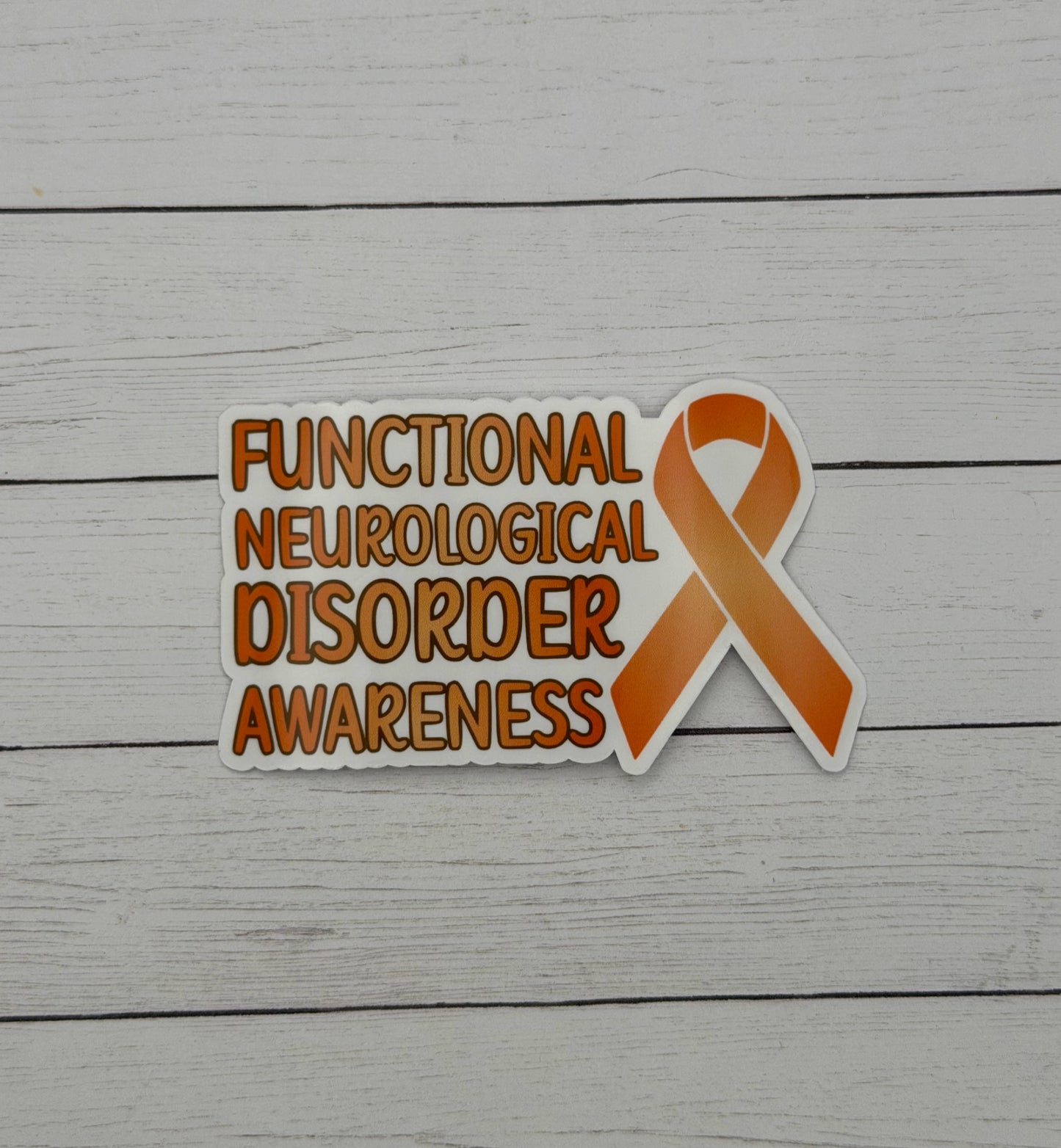 Functional Neurological Disorder Awareness with Ribbon Sticker