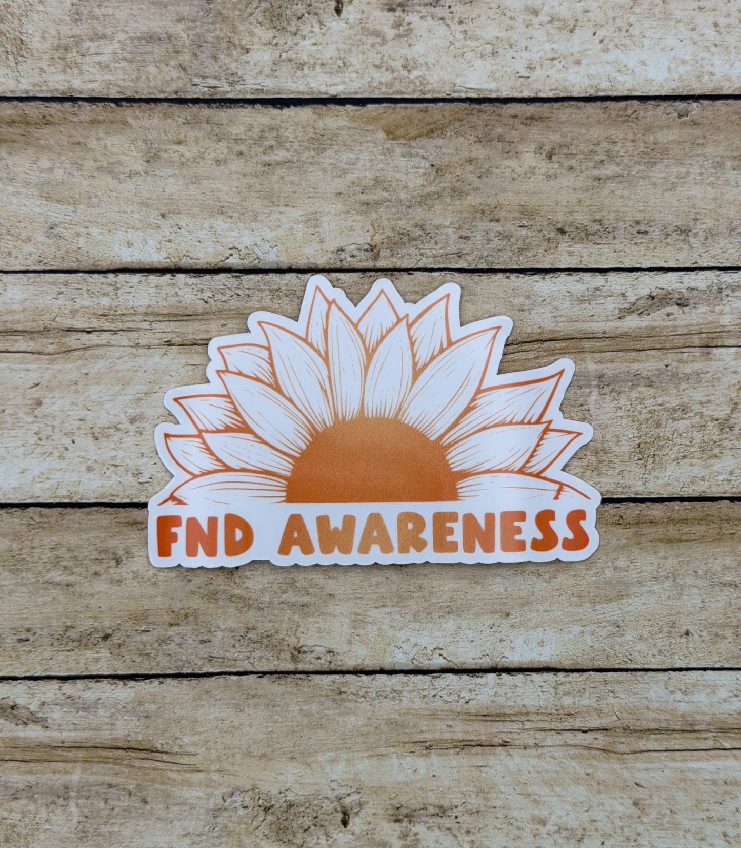 FND Awareness Sunflower Sticker | Functional Neurological Disorder