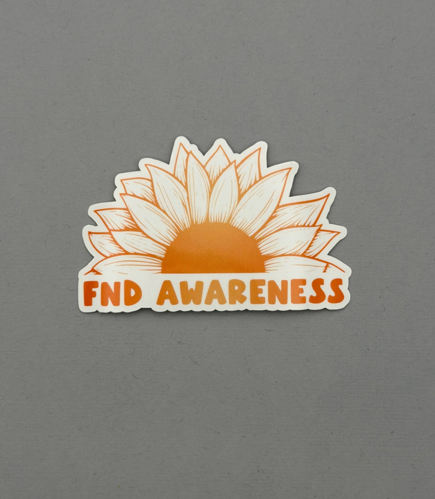 FND Awareness Sunflower Sticker | Functional Neurological Disorder