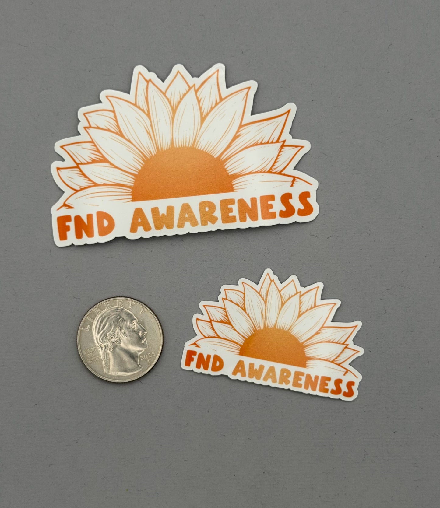 FND Awareness Sunflower Sticker | Functional Neurological Disorder