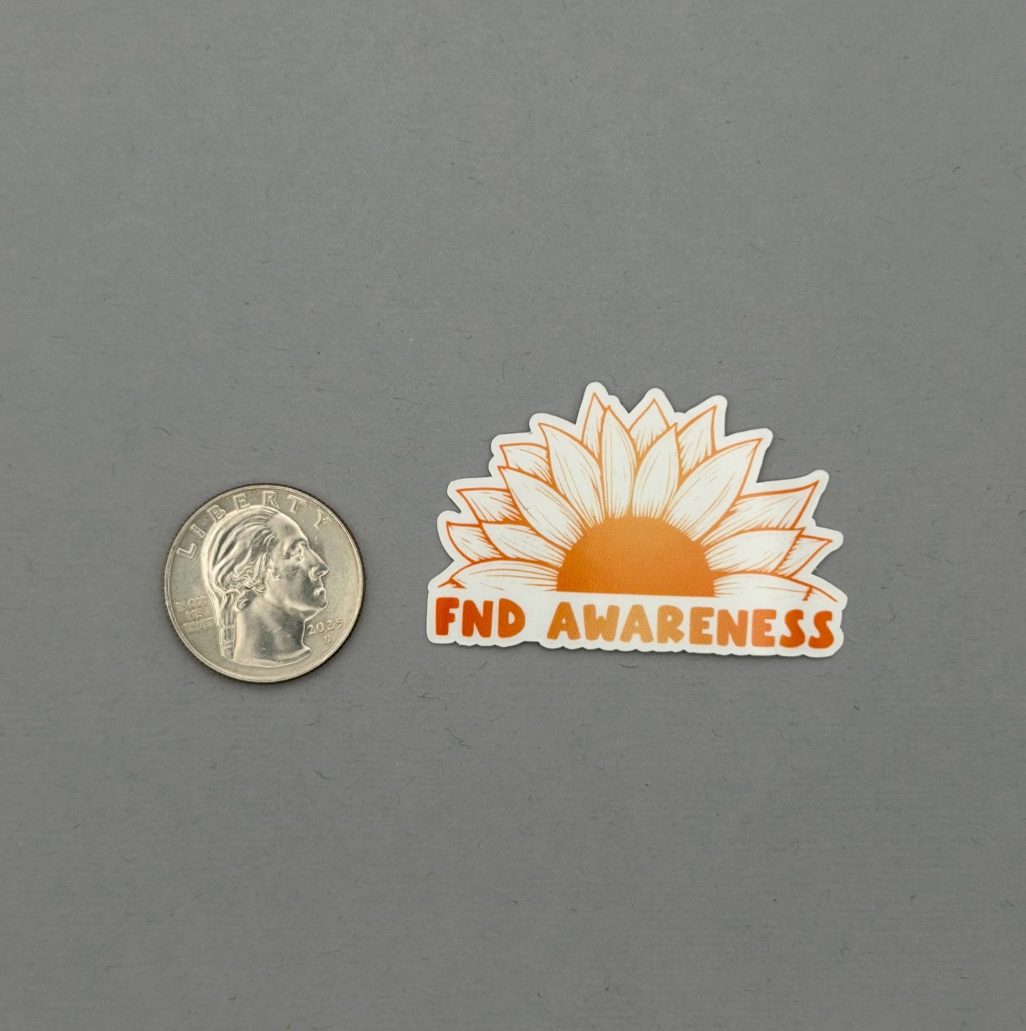 FND Awareness Sunflower Sticker | Functional Neurological Disorder