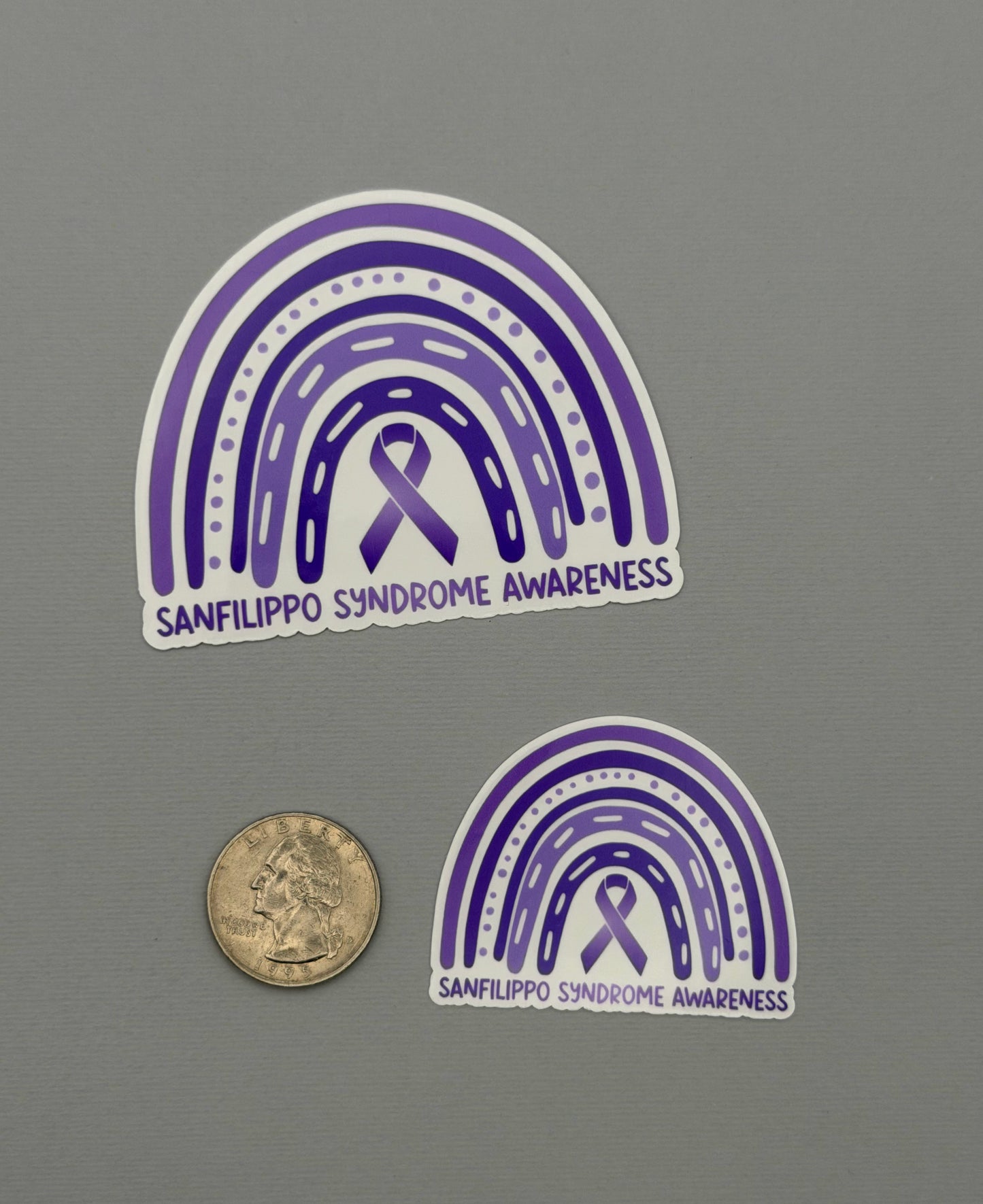 Sanfilippo Syndrome Awareness Rainbow Sticker or Magnet