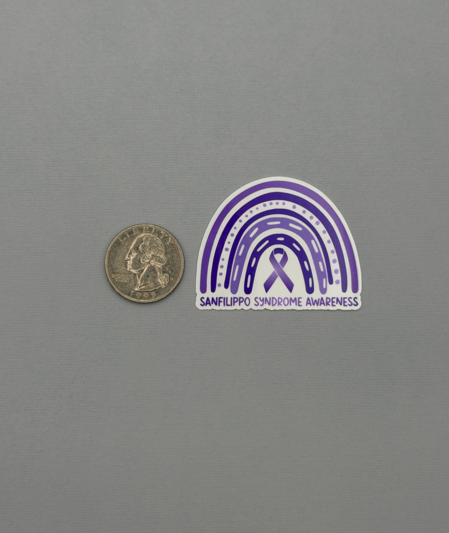 Sanfilippo Syndrome Awareness Rainbow Sticker or Magnet