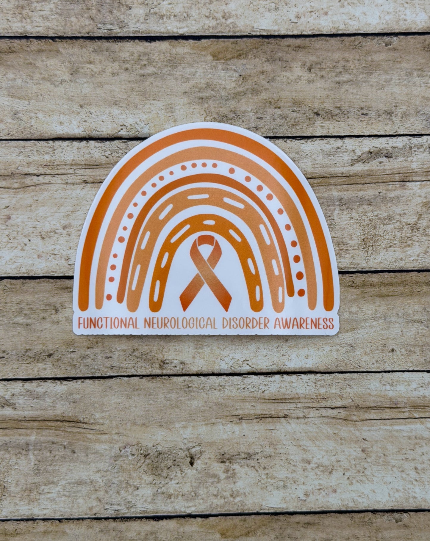 Functional Neurological Disorder Awareness Rainbow Sticker