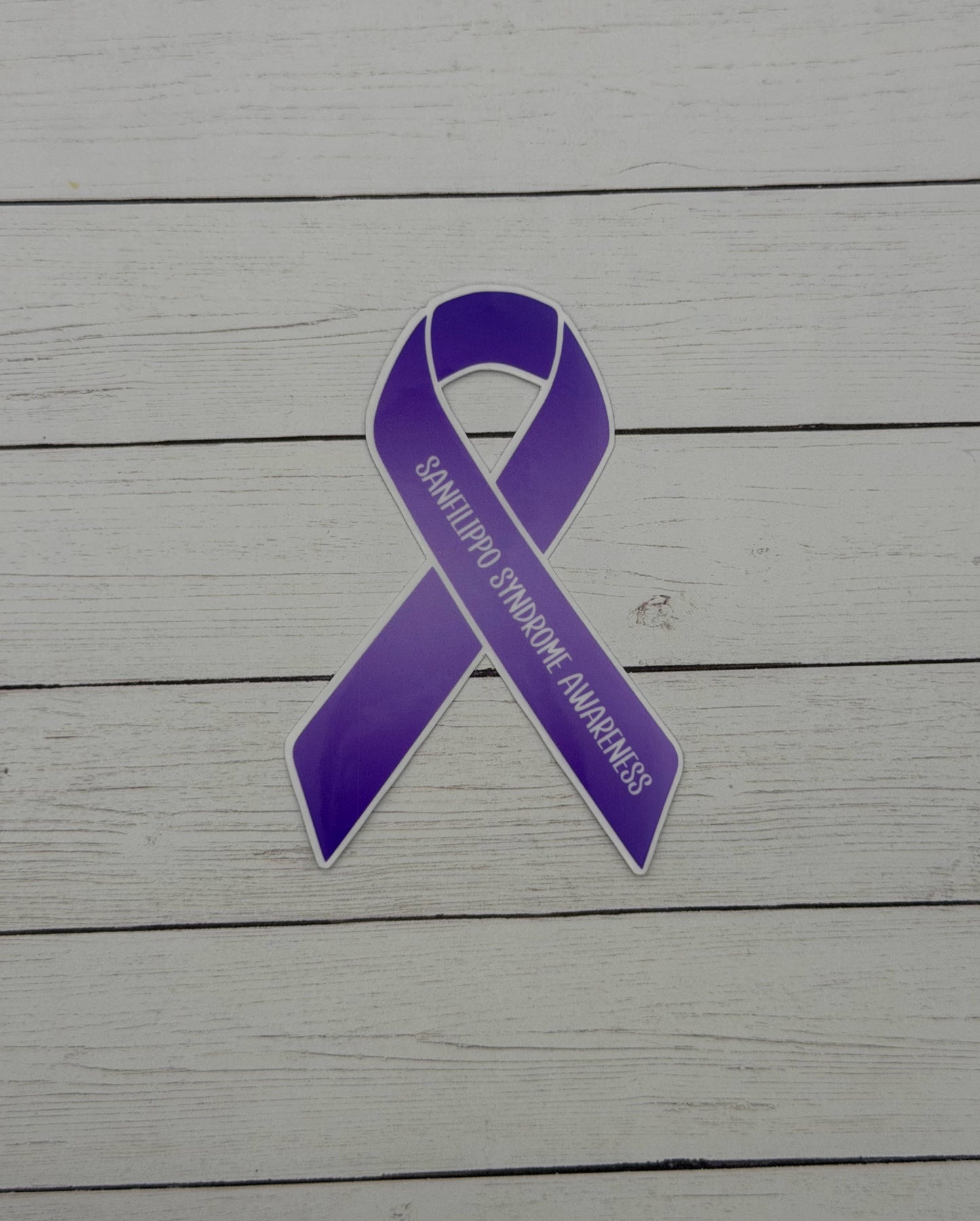 Sanfilippo Syndrome Awareness Ribbon Sticker or Magnet