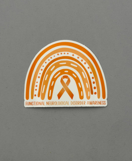 Functional Neurological Disorder Awareness Rainbow Sticker
